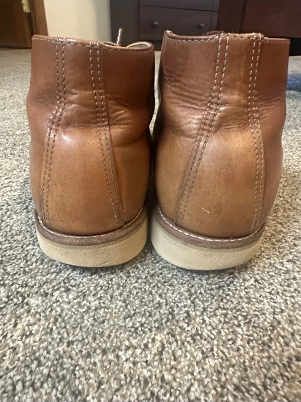 Red Wing Shoes Tan Leather Chukka Boots